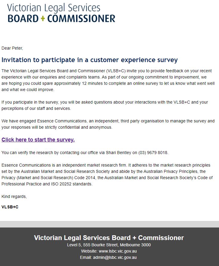 Victorian Legal Services Board and Commissioner